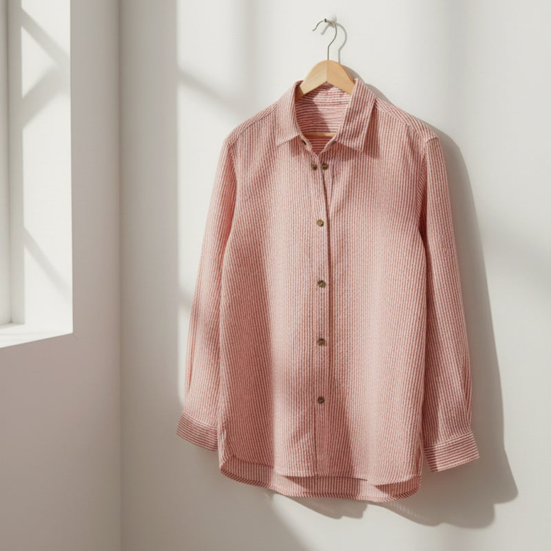 Velve atelier Red strip shirt