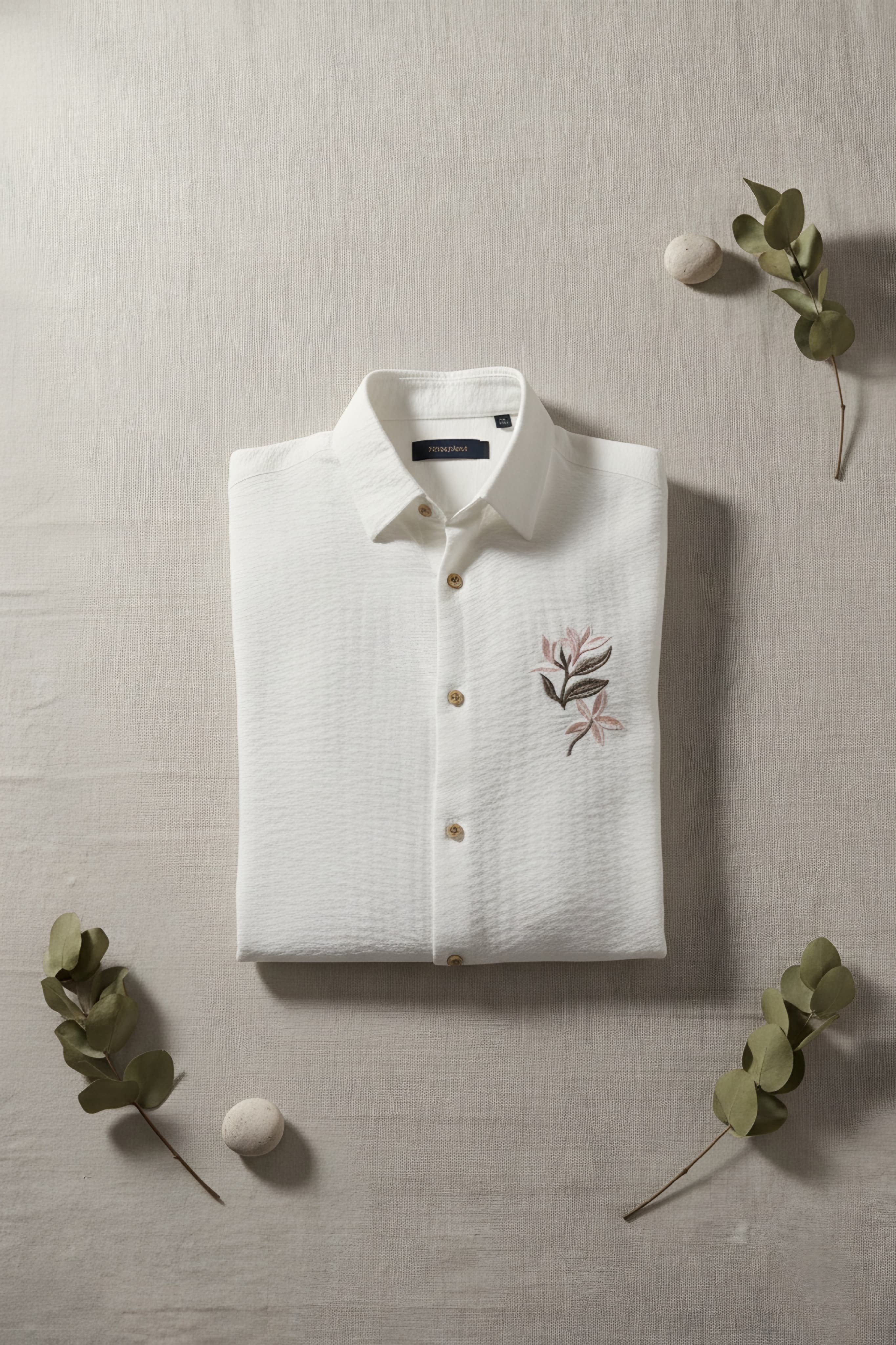 Velve Atelièr Men Solid Linen Shirts
